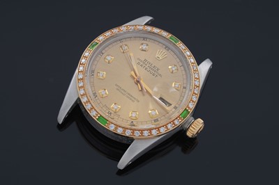 Lot 604 - Rolex Oyster Perpetual Datejust: a stainless steel cased wristwatch