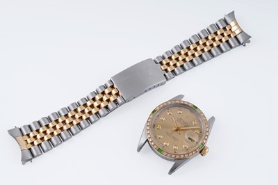 Lot 604 - Rolex Oyster Perpetual Datejust: a stainless steel cased wristwatch