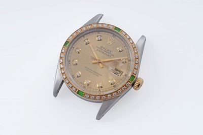 Lot 604 - Rolex Oyster Perpetual Datejust: a stainless steel cased wristwatch