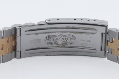 Lot 604 - Rolex Oyster Perpetual Datejust: a stainless steel cased wristwatch