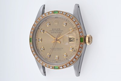 Lot 604 - Rolex Oyster Perpetual Datejust: a stainless steel cased wristwatch