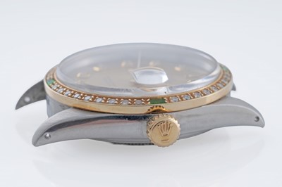 Lot 604 - Rolex Oyster Perpetual Datejust: a stainless steel cased wristwatch