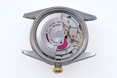 Lot 604 - Rolex Oyster Perpetual Datejust: a stainless steel cased wristwatch