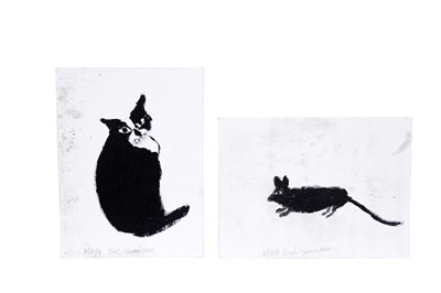 Lot 140 - Earl Swanigan - Cat and mouse | acrylic