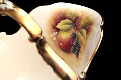 Lot 427 - A fruit painted Royal Worcester basket