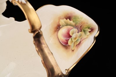 Lot 427 - A fruit painted Royal Worcester basket