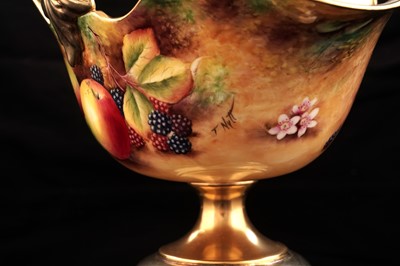 Lot 427 - A fruit painted Royal Worcester basket