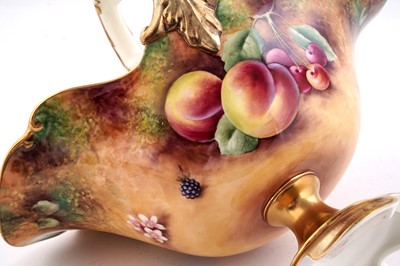 Lot 427 - A fruit painted Royal Worcester basket