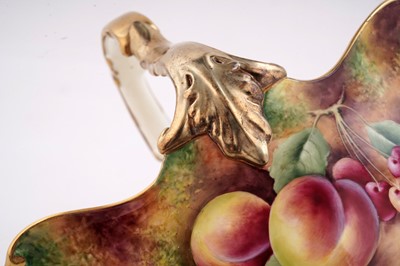 Lot 427 - A fruit painted Royal Worcester basket