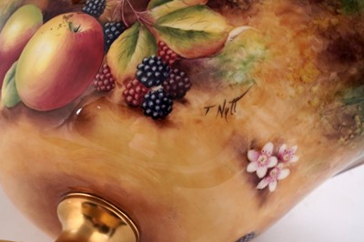 Lot 427 - A fruit painted Royal Worcester basket
