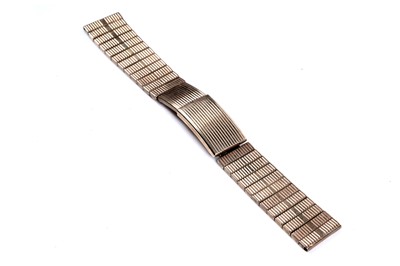 Lot 56 - A 1960's 9ct gold bracelet watch strap