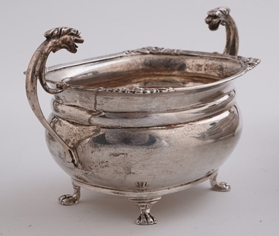 Lot 542 - A George V silver four-piece tea service