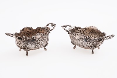 Lot 544 - Two early 20th Century Dutch silver salts