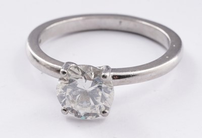 Lot 690 - A solitaire diamond ring