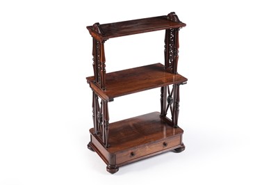 Lot 577 - A William IV rosewood whatnot