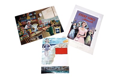 Lot 182 - Original artwork for Every Girl’s Annual 1952 and others