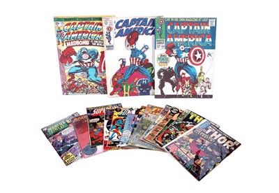 Lot 60 - Canvas prints and comics by Marvel and DC