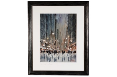 Lot 491 - Peter Rodgers - Crossing, New York | watercolour
