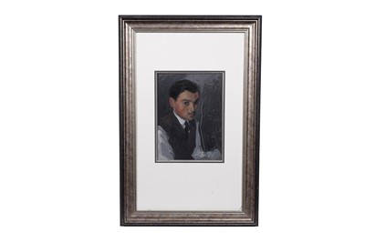 Lot 561 - Charles Gascoigne - Portrait of Esmond Burton | mixed media