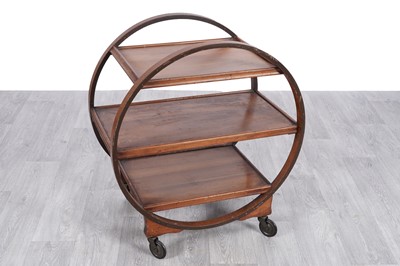 Lot 90 - An Art Deco walnut tea trolley