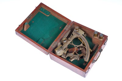 Lot 299 - A 19th Century Sextant; with a selection of lenses