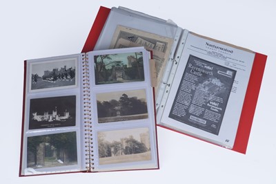 Lot 267 - Gateshead interest, Ravensworth Castle: an album of postcards; and another album of ephemera