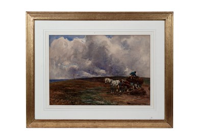Lot 259 - John Atkinson - Loading the haycart | watercolour