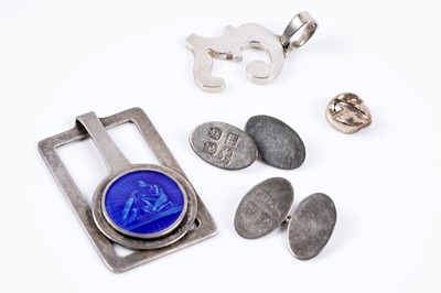 Lot 83 - Swedish and other silver; and a gold tooth