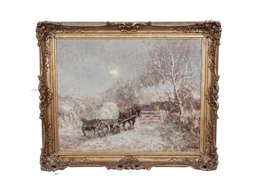 Lot 256 - John Falconar Slater - Carthorse in winter | oil