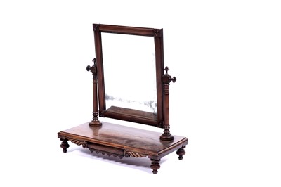 Lot 596 - In the Gillows Style: a Regency mahogany swing toilet mirror