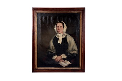 Lot 326 - 18th Century School - Portrait of a lady with a book | oil