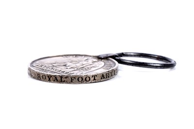 Lot 186 - Waterloo Medal 1815 and mirror belonging to Robert Campbell