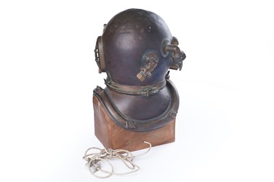 Lot 361 - Siebe Gorman & Co.: a six-bolt copper and brass diver’s helmet