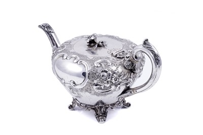 Lot 234 - An early Victoria Scottish silver three-piece teaset
