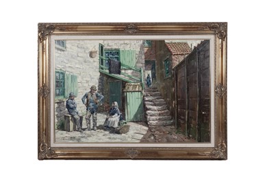 Lot 501 - Ronald Lambert Moore - Respite from the Fish Quay | oil