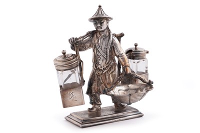 Lot 607 - A Mappin & Webb electroplated novelty spice cruet