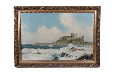 Lot 531 - John Urwin - Bamburgh Castle | oil