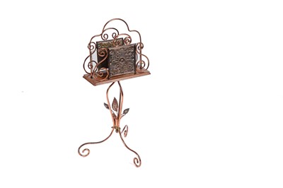 Lot 496 - An Edwardian magazine rack