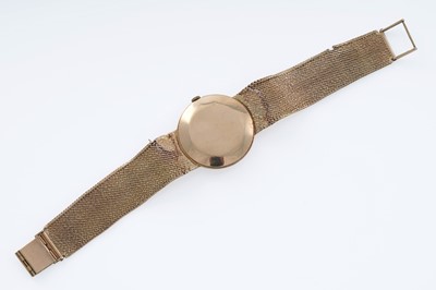 Lot 605 - Rolex Precision: a 9ct yellow gold cased manual wind wristwatch