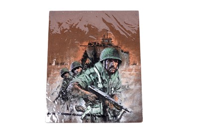 Lot 174 - Original artwork for Battle Picture Library No. 575 “Thunder Island”