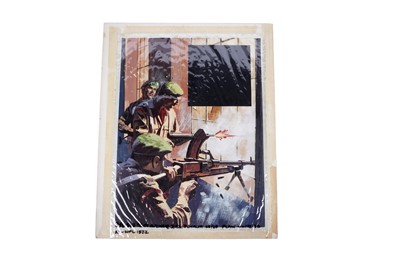 Lot 179 - Original artwork for Battle Picture Library No. 347 “City Aflame”