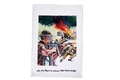 Lot 181 - Original artwork for Battle Picture Library No. 375 “Murder Mission”