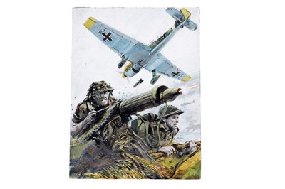 Lot 184 - Original artwork for Battle Picture Library No. 1583 “Dead Men of Callais”