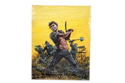 Lot 185 - Original artwork for Battle Picture Library No. 1241 “Too Wild to Tame”