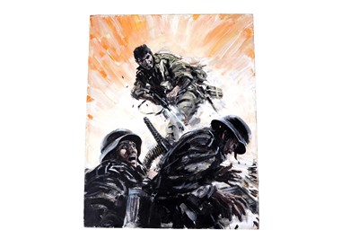 Lot 186 - Original artwork for Battle Picture Library No. 1469 “The War Machine”