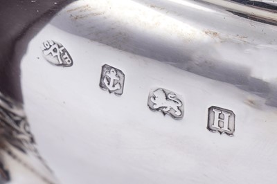Lot 142 - A George V silver teapot; and other silver items