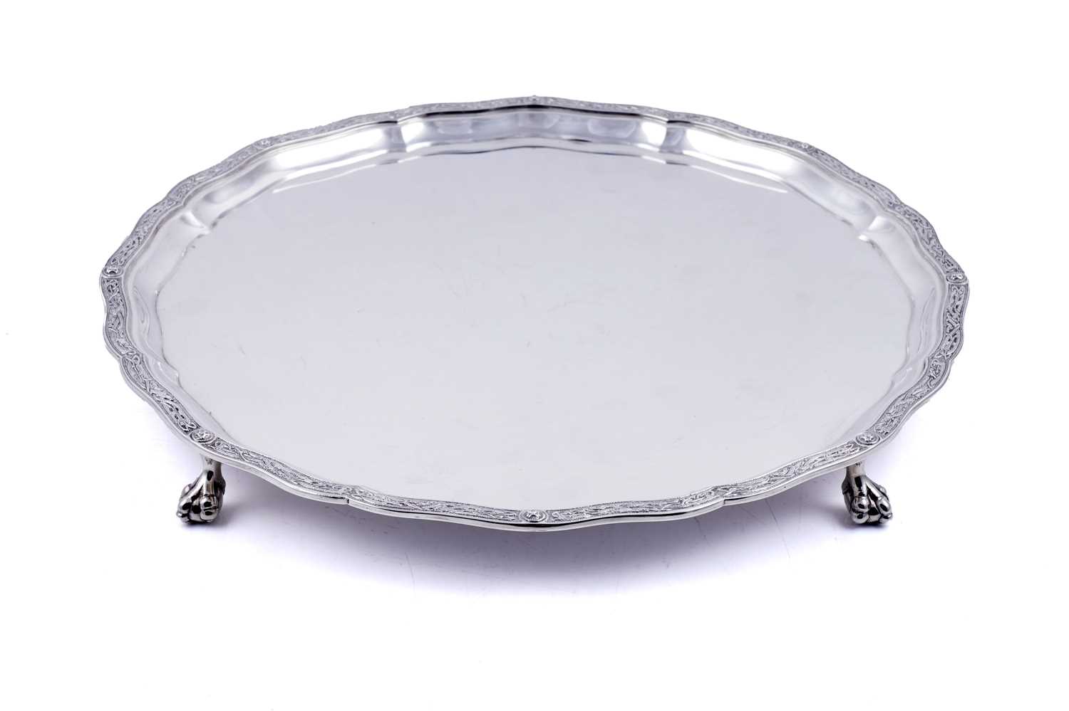 Lot 144 - A George V silver salver