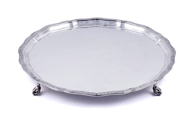 Lot 144 - A George V silver salver