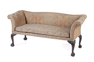 Lot A Georgian serpentine back settee