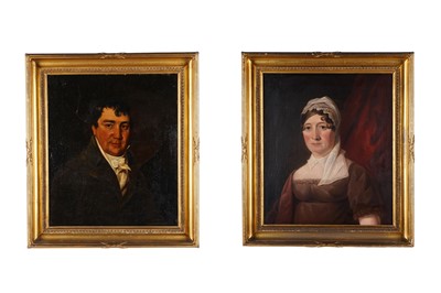 Lot 277 - British School - Portrait pair of Mr and Mrs Straker | oil
